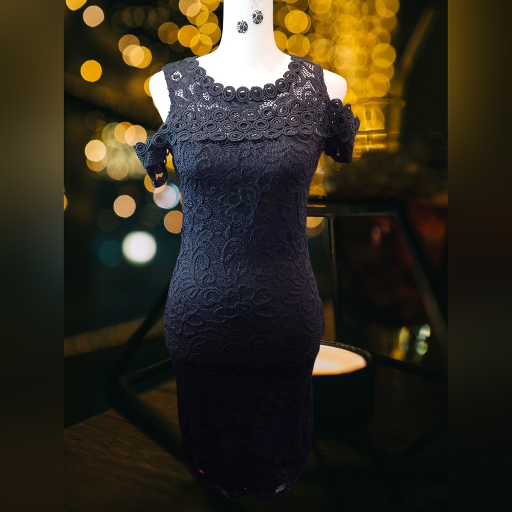 "That" Elegant Black Lace Dress